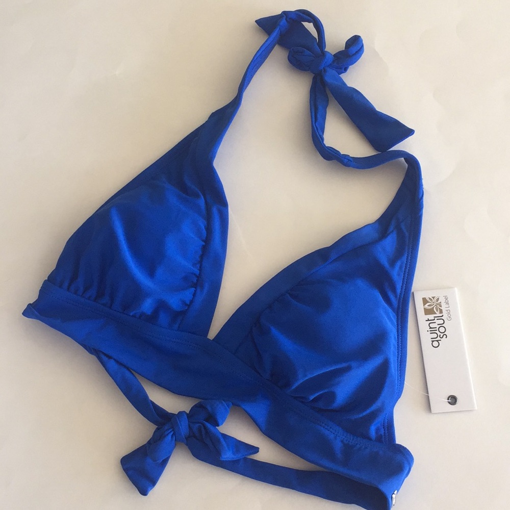 Quintsoul royal blue halter top